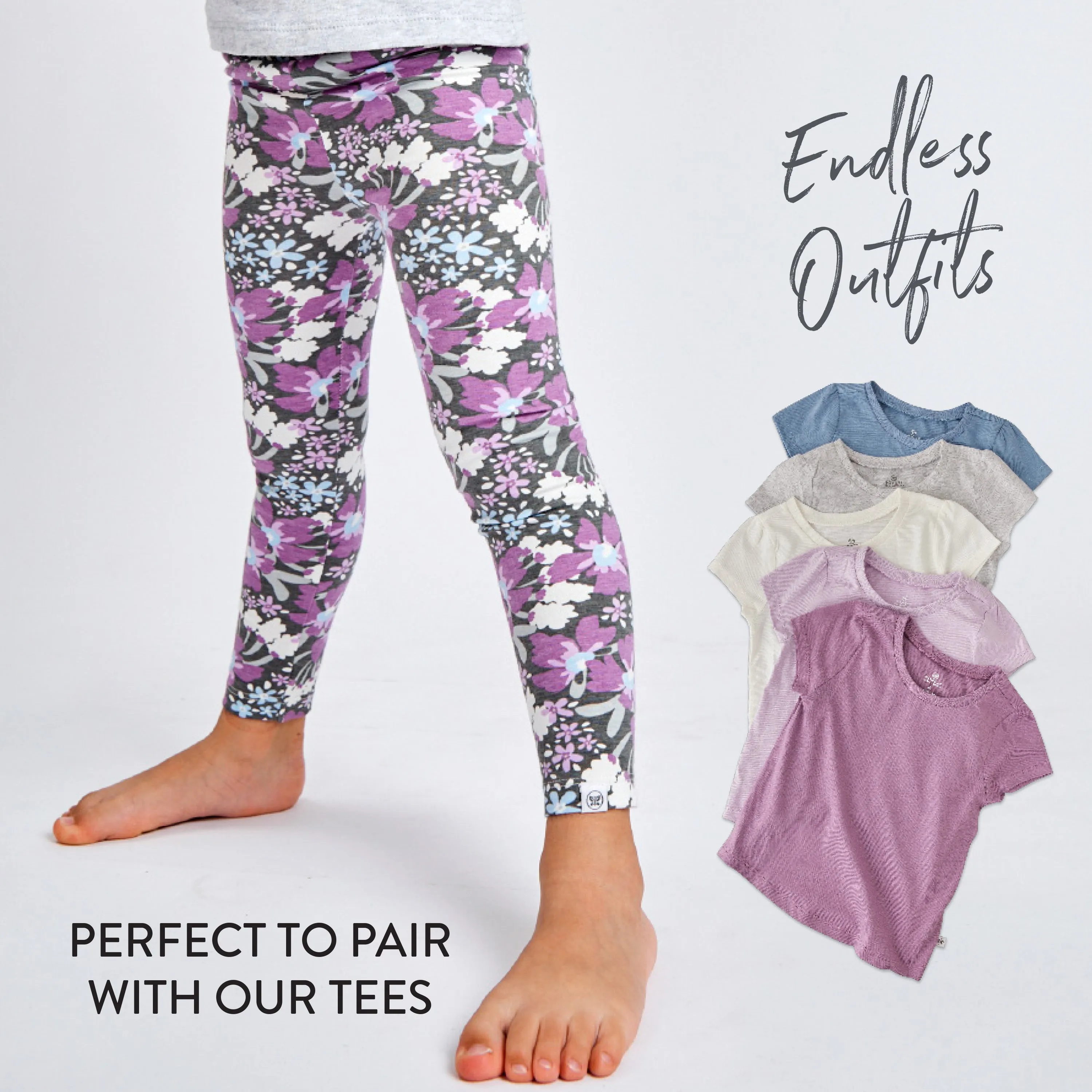 3-Pack Organic Cotton Legging Set
