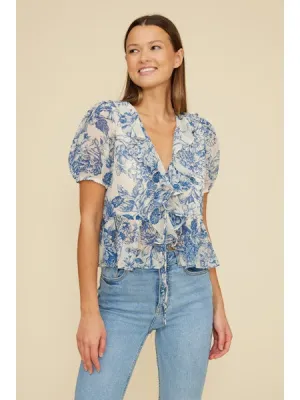 Bee Ruffle Top