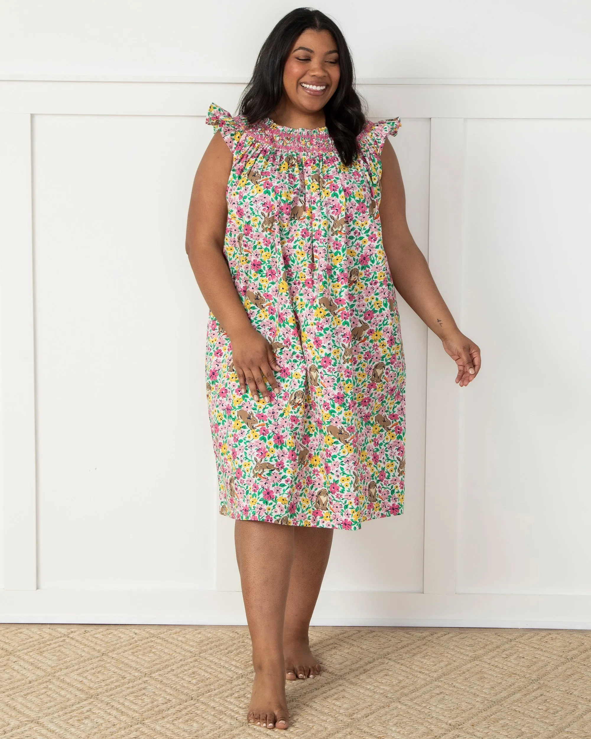 Bunny Trail - Sweet Escape Nightgown - Spring Meadow