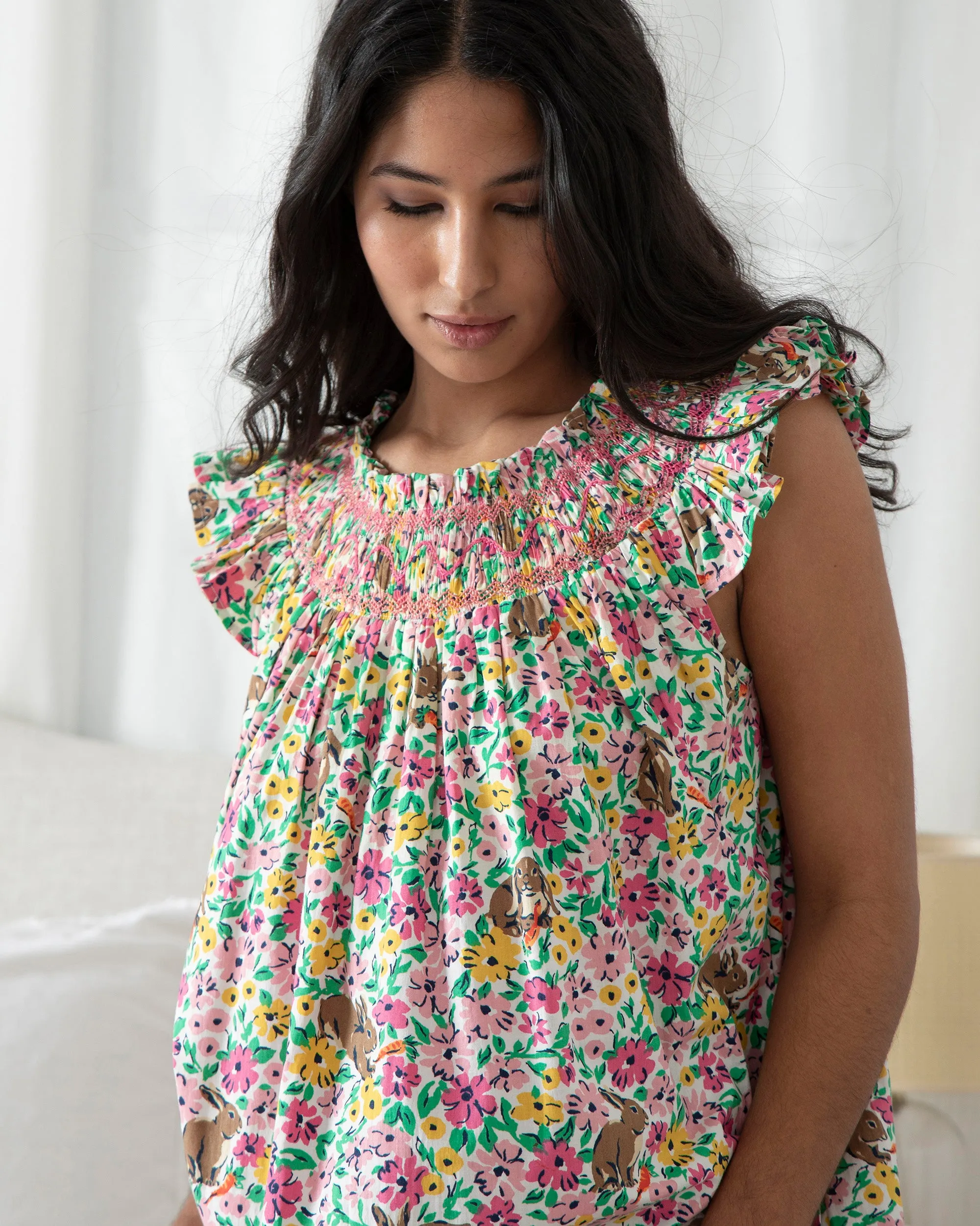 Bunny Trail - Sweet Escape Nightgown - Spring Meadow