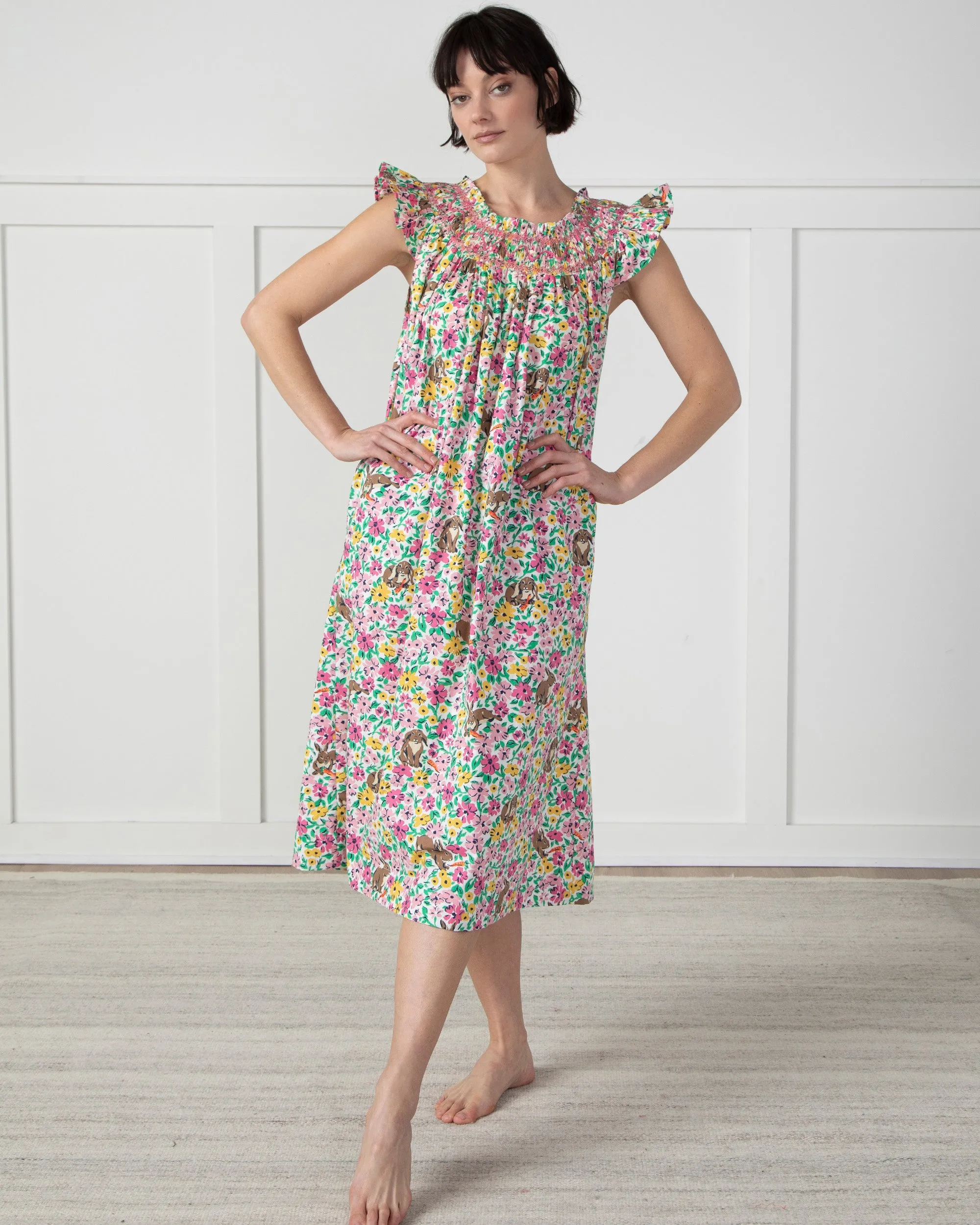 Bunny Trail - Sweet Escape Nightgown - Spring Meadow