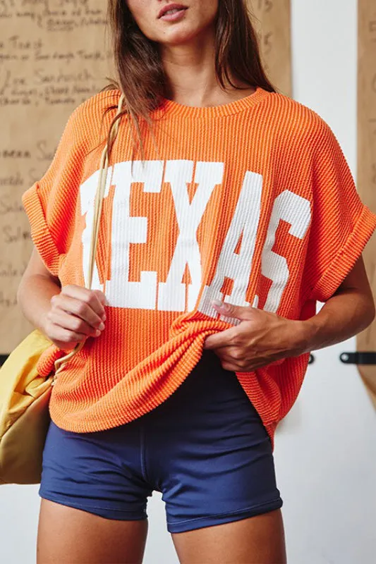 campus sweatshirt - orange