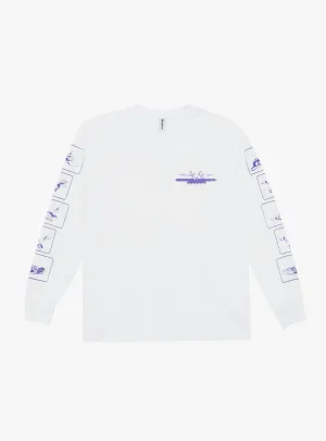 Chez Rat Long Sleeve T-shirt White