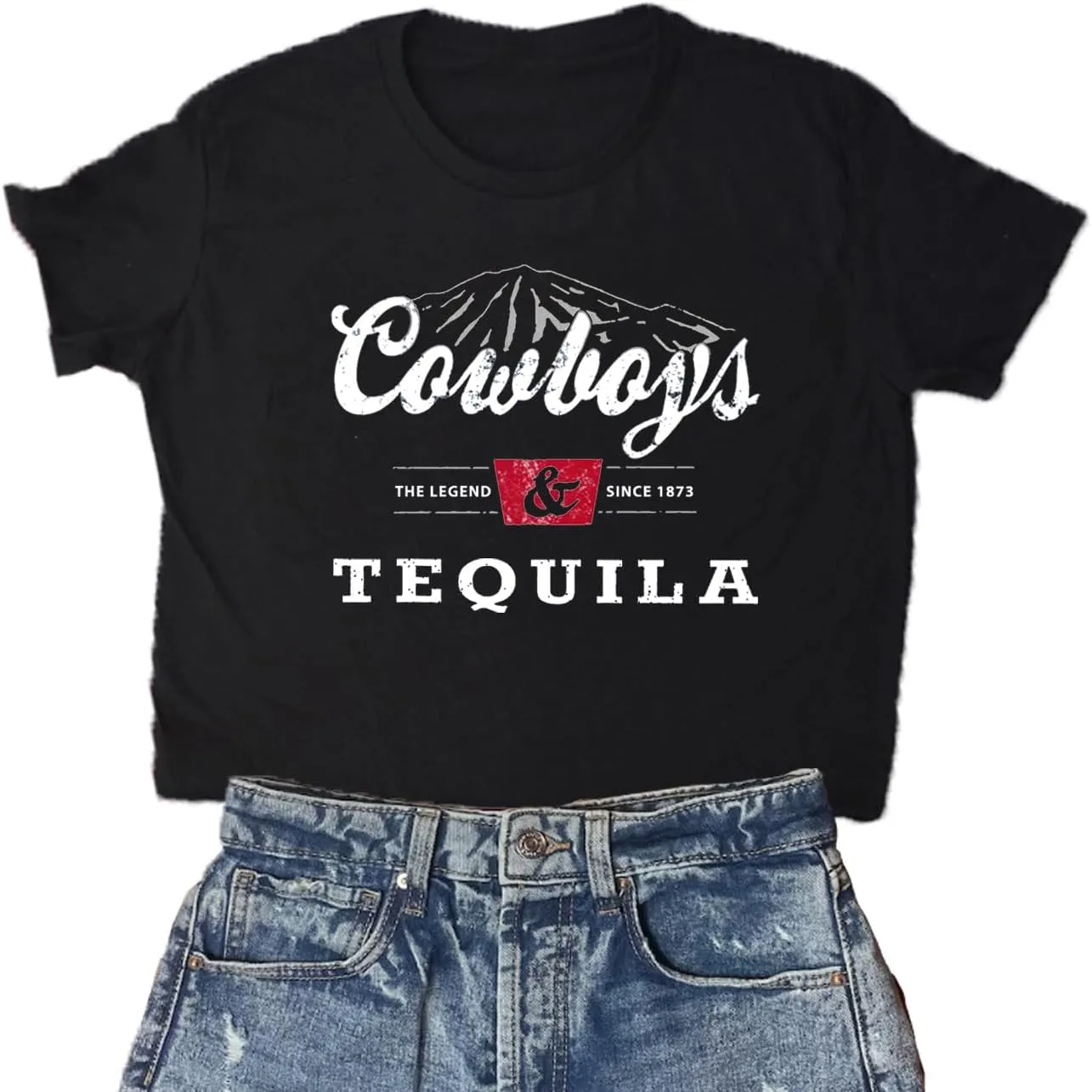 Country Music Cowboy Crop T Shirt Women Vintage Concert Tees Funny Western Rodeo Graphic Short Sleeve Tops Shirt
