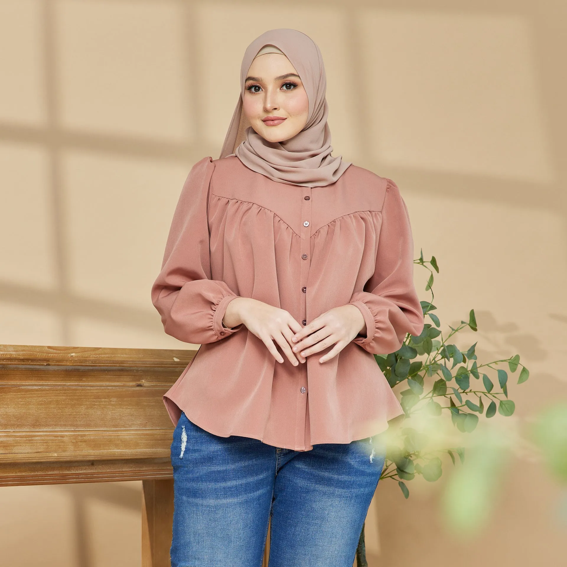 Dareen Blouse - Indian red