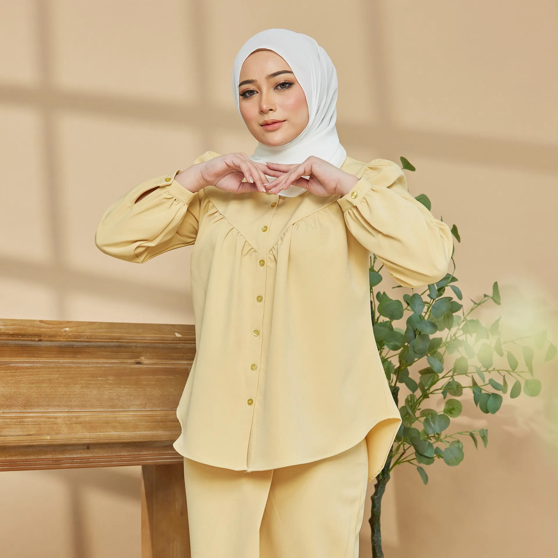 Dareen Blouse - Mustard Yellow