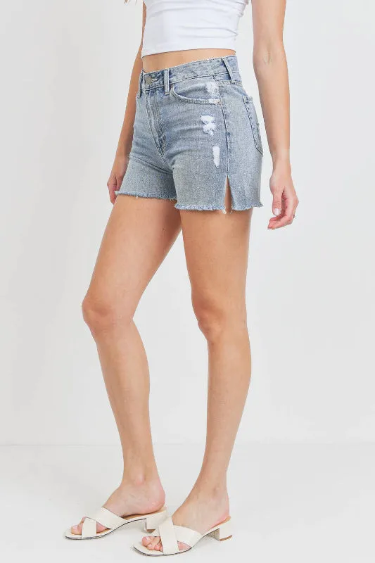 dylan short - light wash