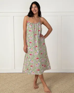 Flamenco - Midi Cami Nightgown - Rose Garden