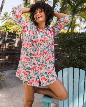 Flock of Flamingos - Sleep Shirt - Rose