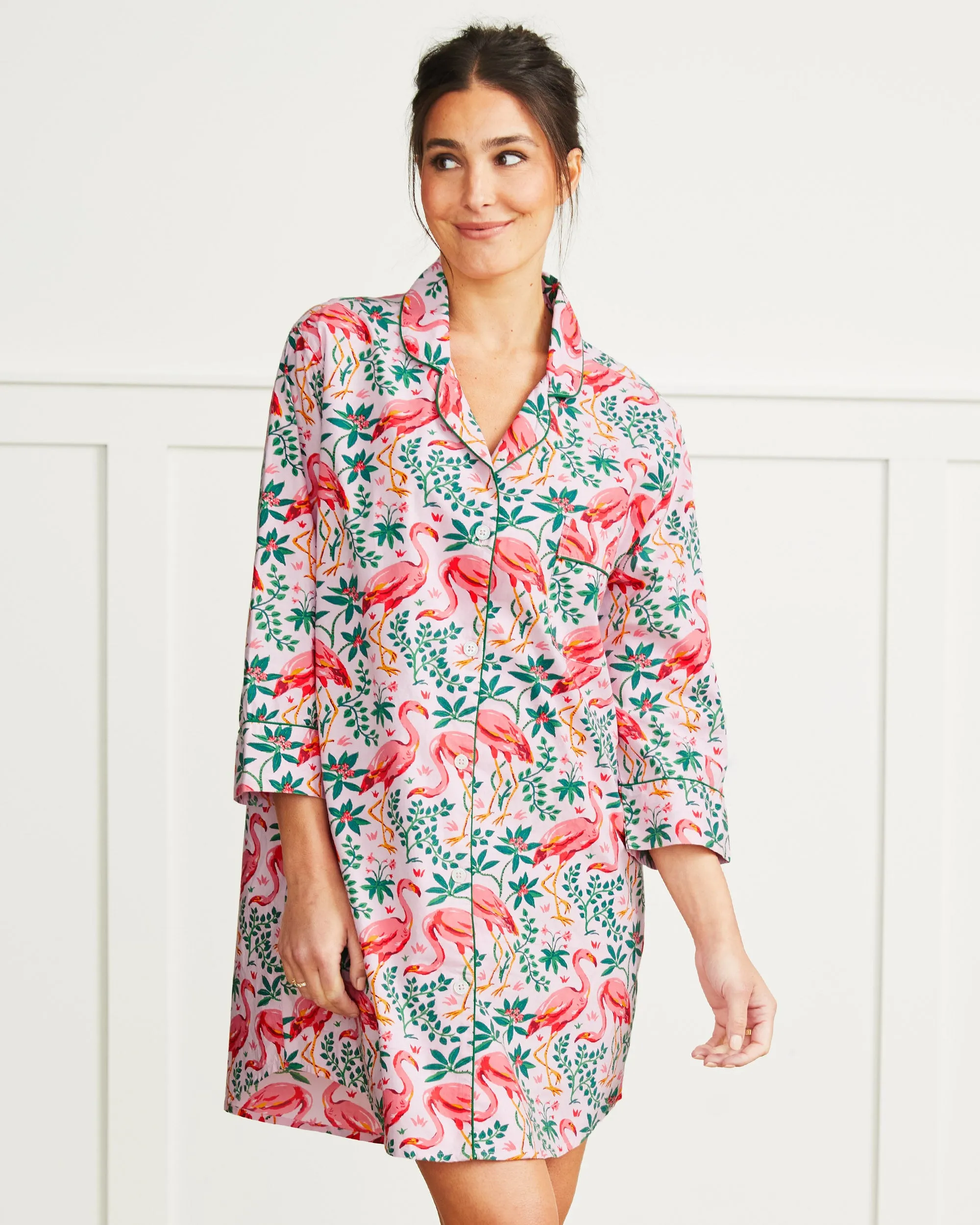 Flock of Flamingos - Sleep Shirt - Rose
