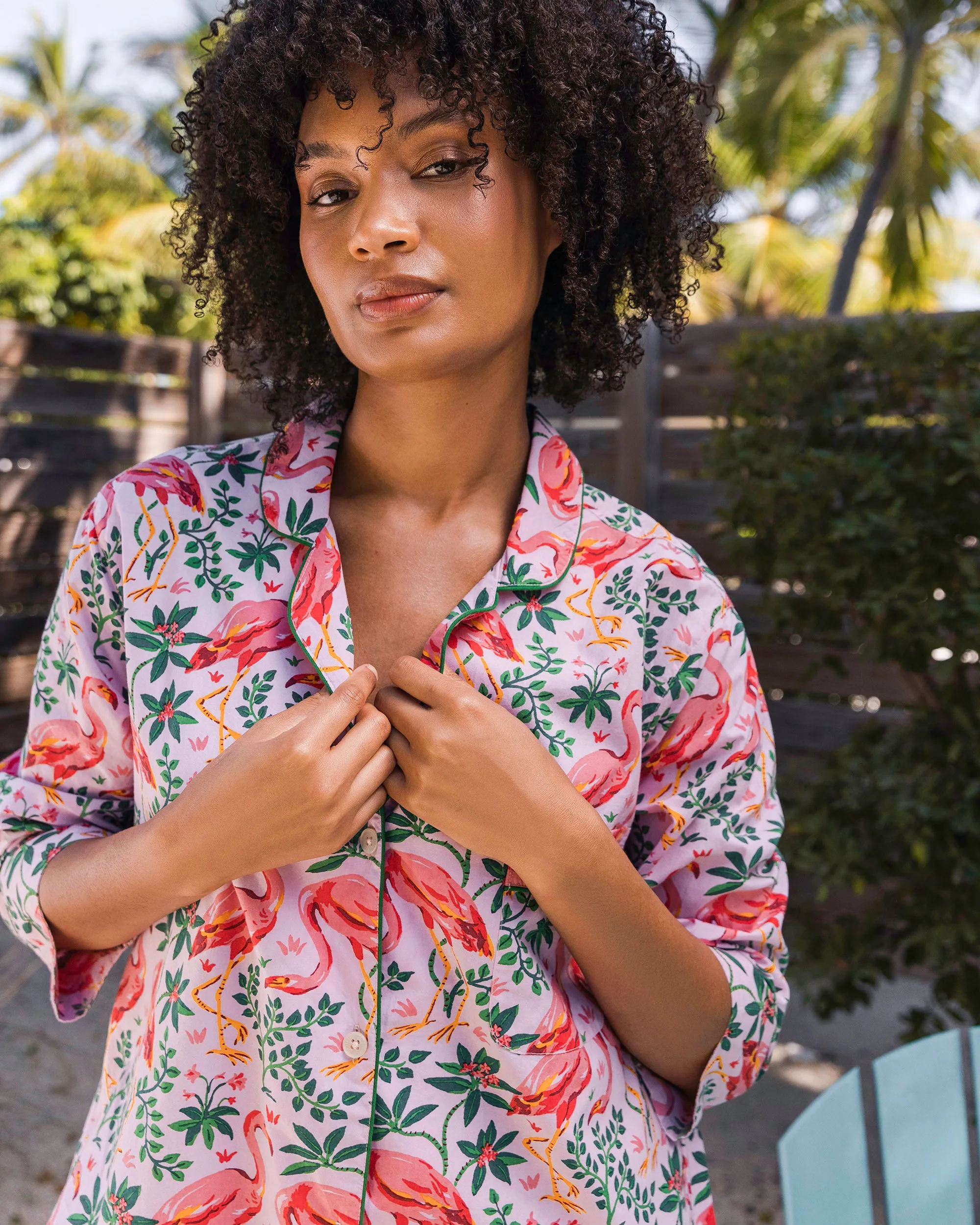 Flock of Flamingos - Sleep Shirt - Rose