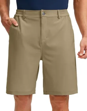 G Gradual Men's Golf Shorts with 5 Pockets 9" Light Weight Stretch Quick Dry Casual Dress Work Shorts for Men