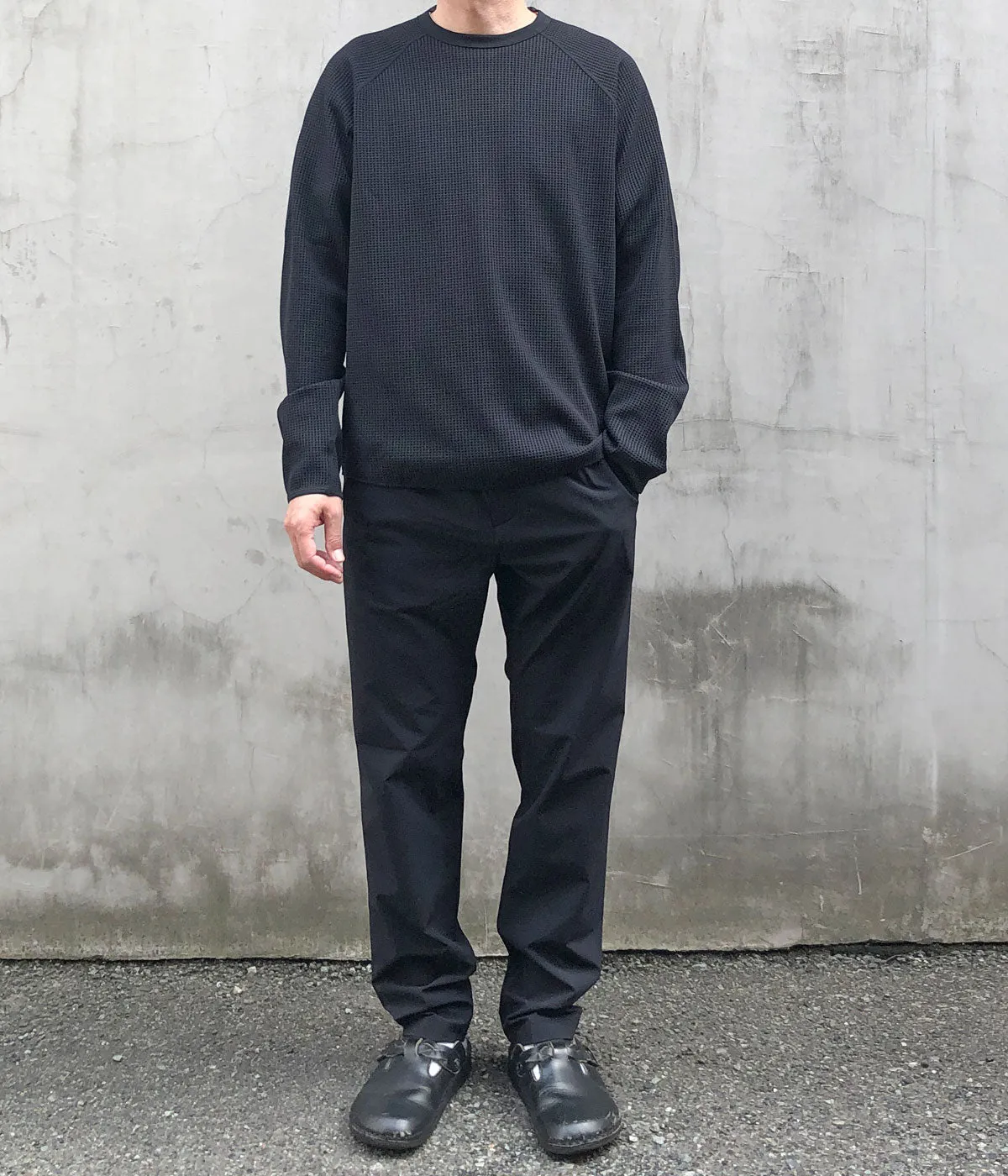 Goldwin/SLIM STRETCH COLOR PANTS (BLACK)