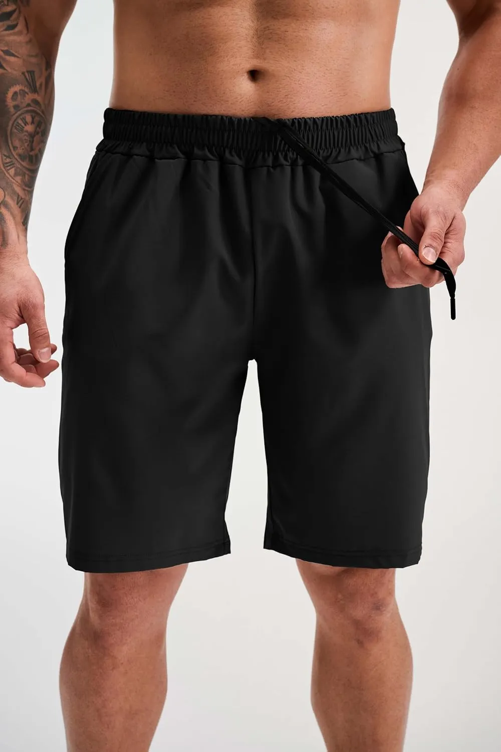 GYM REVOLUTION Men's Workout Running Gym Training Shorts