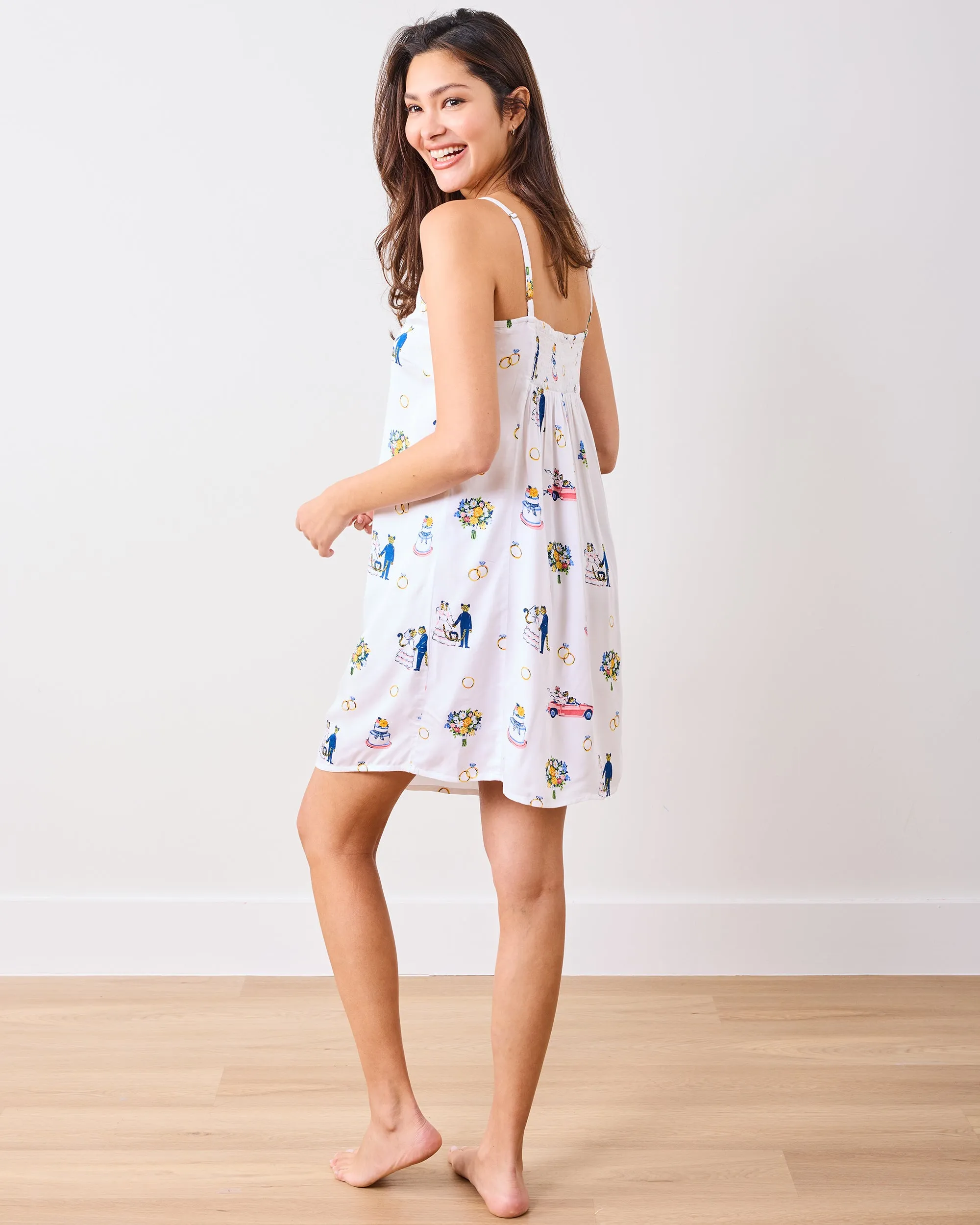 Happily Ever After - Eco Satin Chic To Sleep Shortie - Cloud