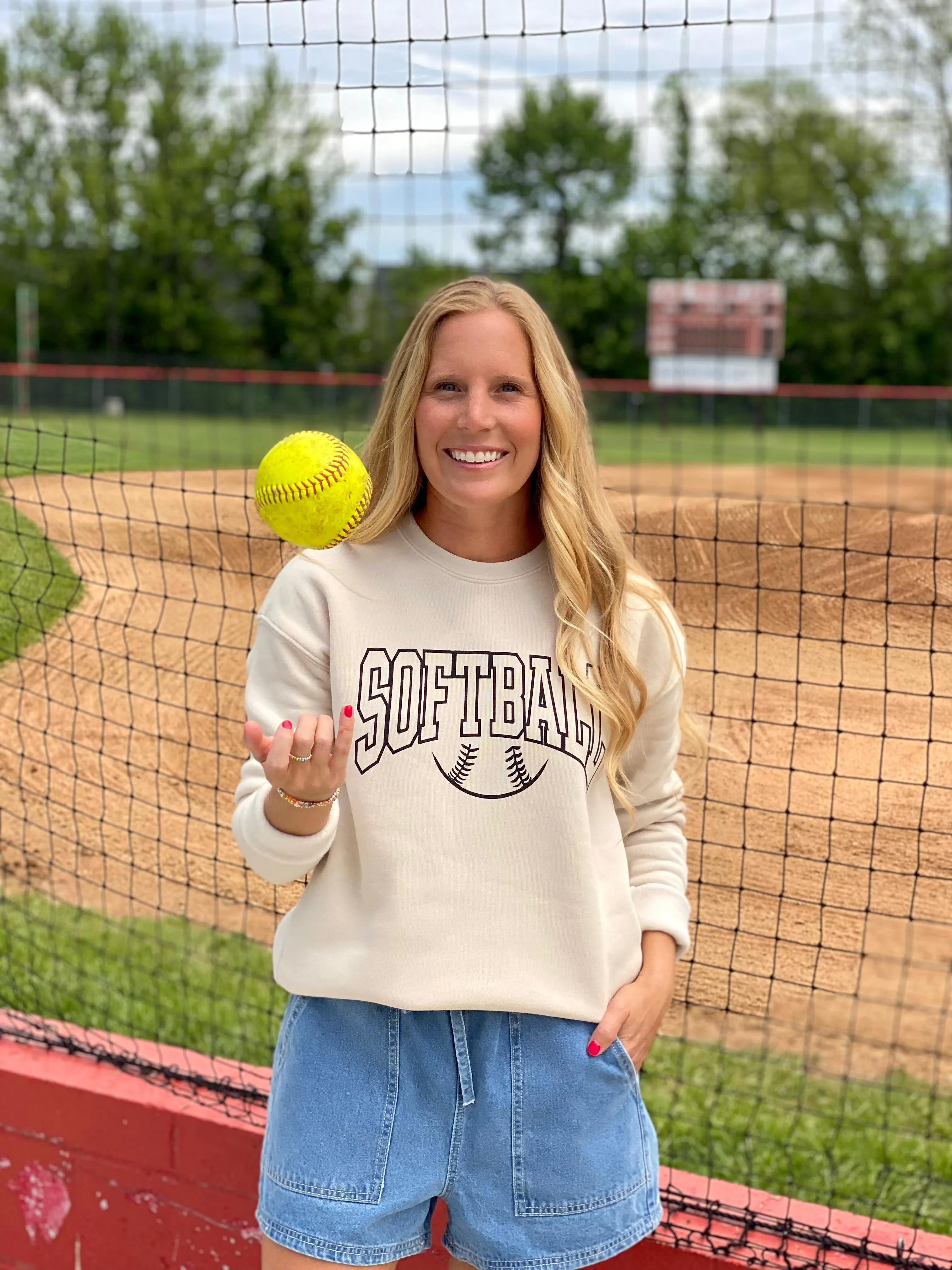 Heather Dust Softball Sweatshirt