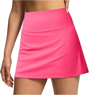 Hiking Shorts Women Workout Double Layered Pleats Running Athletic Yoga Shorts with Pockets High Waisted Lounge Skorts
