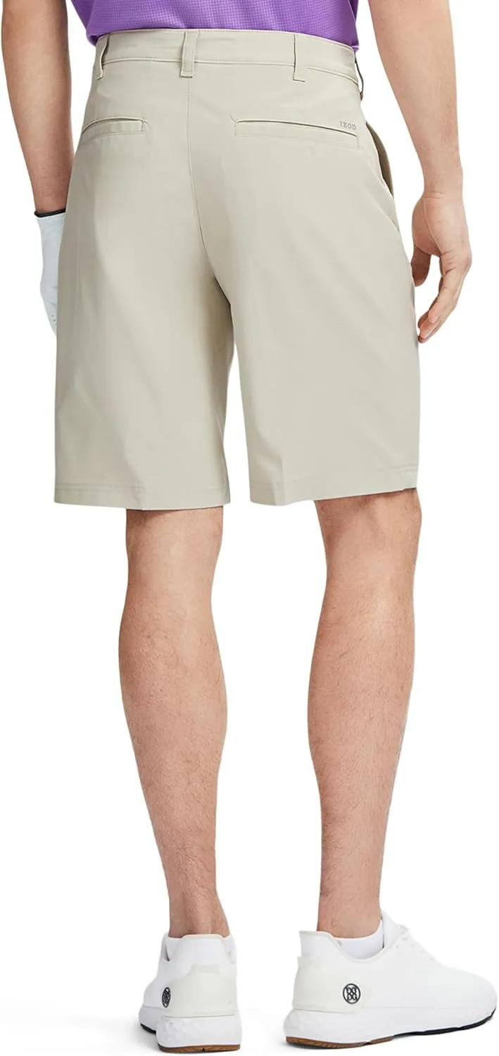 IZOD Men's Swingflex Straight-fit Stretch Golf Shorts, 9.5-inch Inseam
