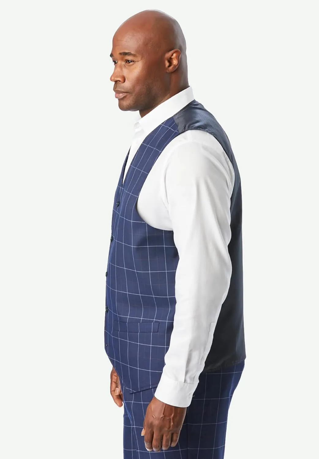 KingSize Men's Big & Tall KS Signature Collection Easy Movement 5-Button Suit Vest