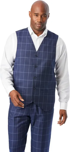 KingSize Men's Big & Tall KS Signature Collection Easy Movement 5-Button Suit Vest