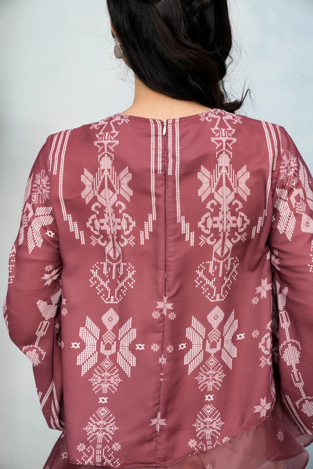 Lingga Blouse (Minor) Merah Biram