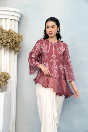 Lingga Blouse (Minor) Merah Biram