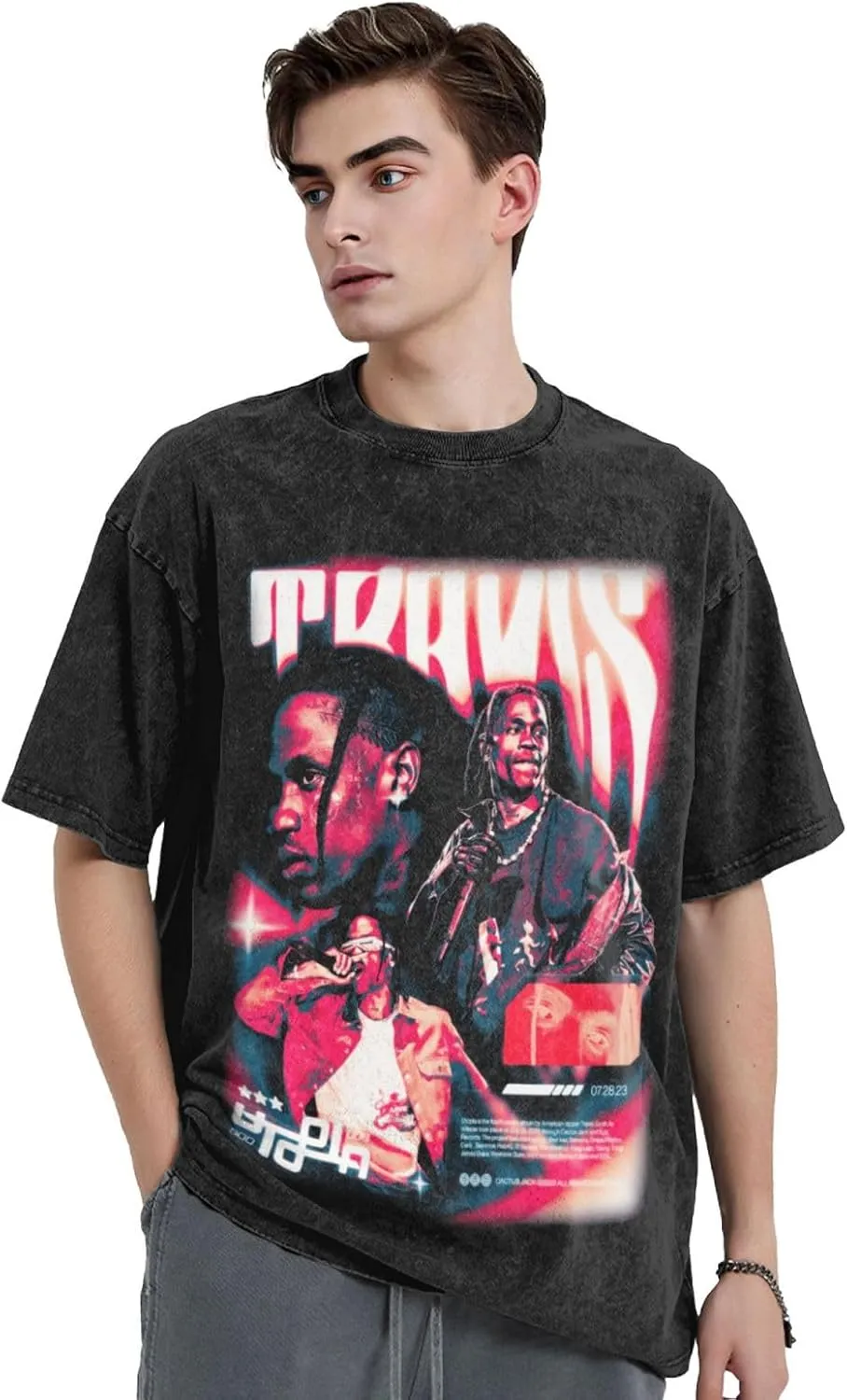 Men Women Unisex Vintage Oversized Crewneck Short Sleeve T-Shirt 3D Printed Funny Graphic Tees Tops