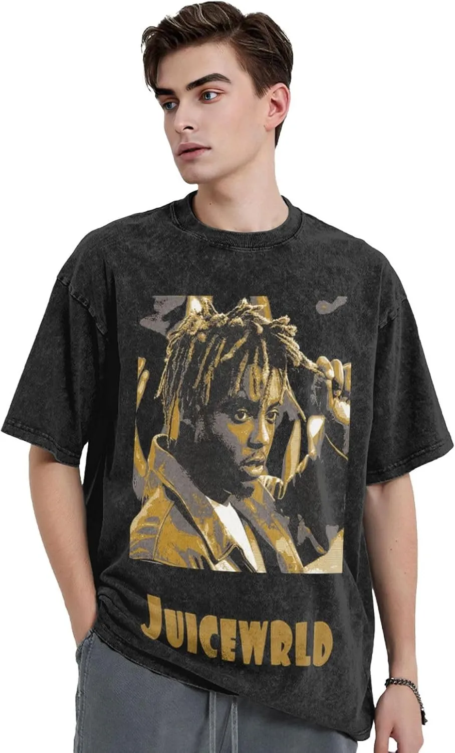 Men's Women's Unisex Vintage Oversized Crewneck Short Sleeve T-Shirt 3D Printed Fashion Graphic Tees Tops