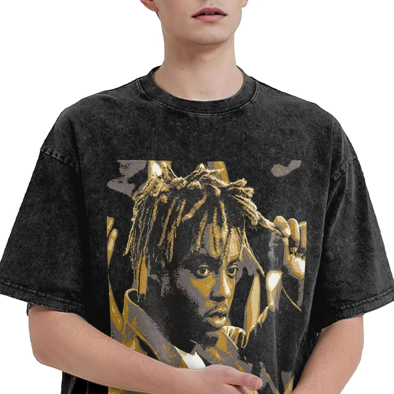 Men's Women's Unisex Vintage Oversized Crewneck Short Sleeve T-Shirt 3D Printed Fashion Graphic Tees Tops