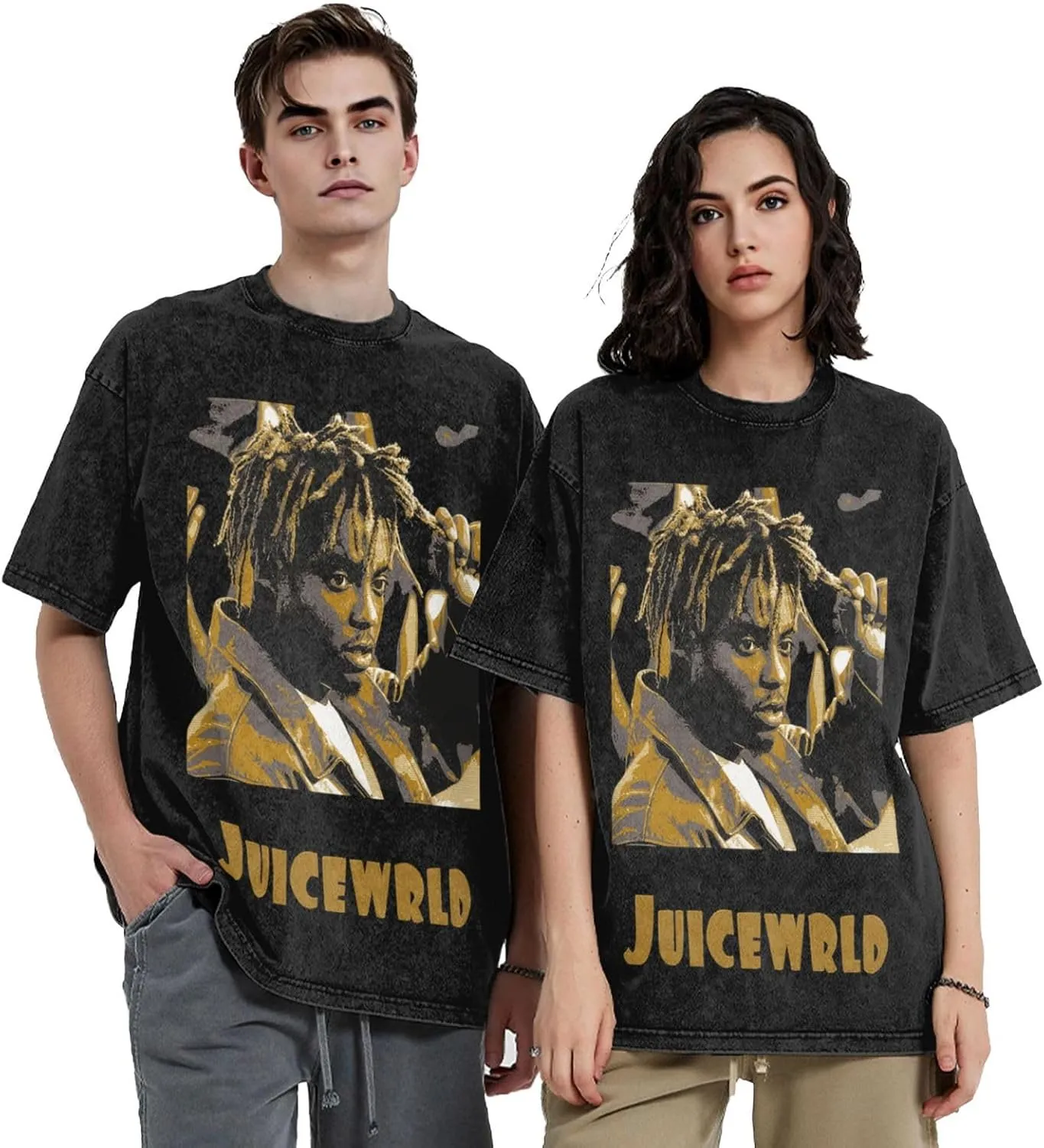 Men's Women's Unisex Vintage Oversized Crewneck Short Sleeve T-Shirt 3D Printed Fashion Graphic Tees Tops