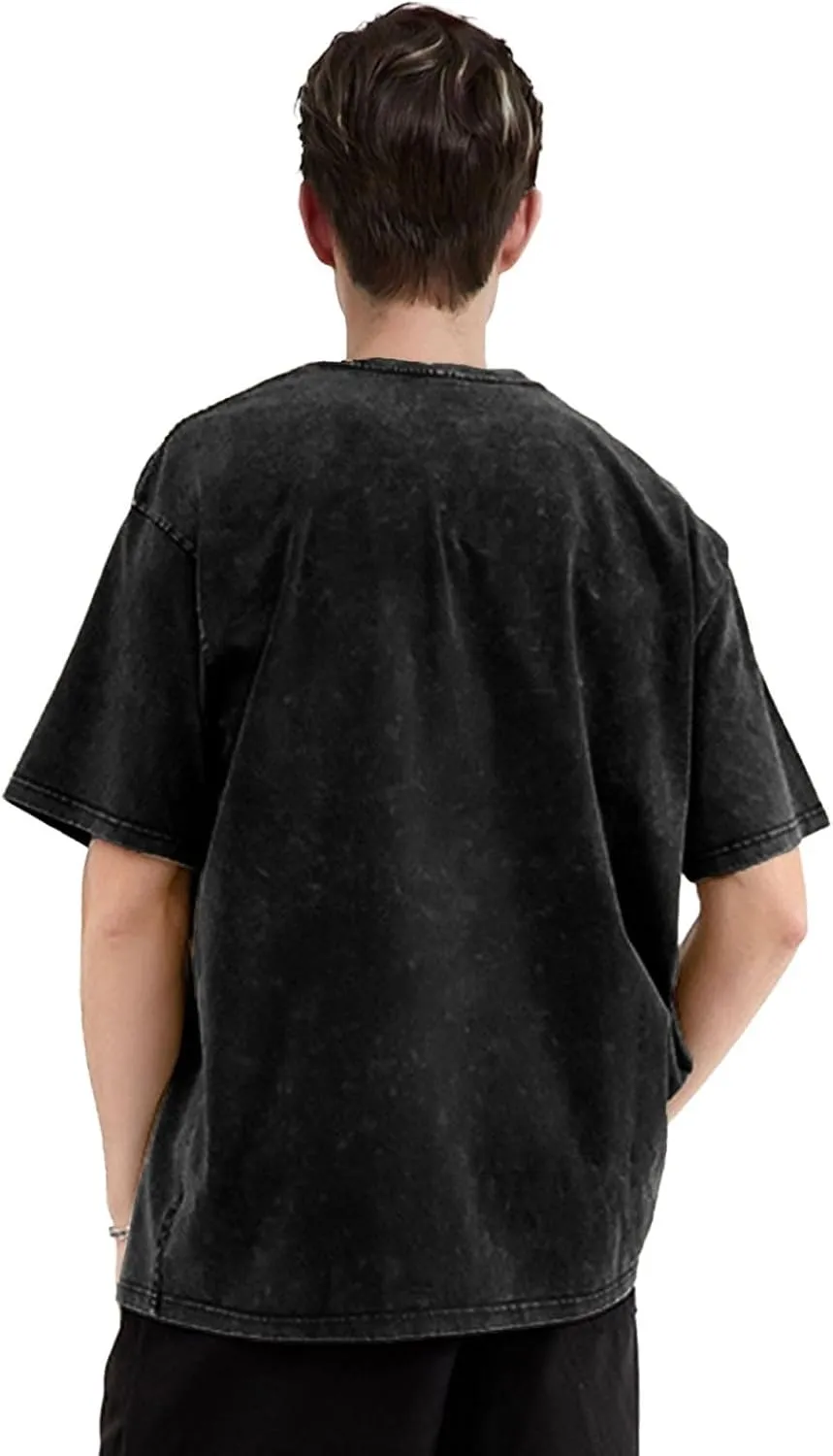 Men's Women's Unisex Vintage Oversized Crewneck Short Sleeve T-Shirt 3D Printed Fashion Graphic Tees Tops