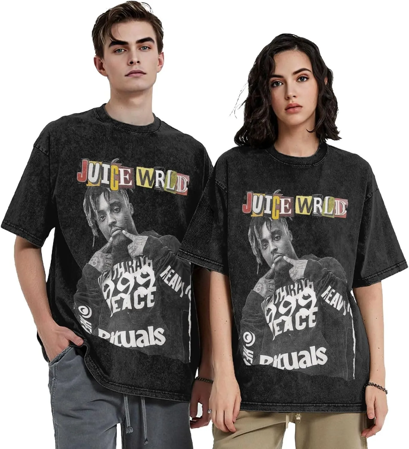Men's Women's Unisex Vintage Oversized Crewneck Short Sleeve T-Shirt 3D Printed Fashion Graphic Tees Tops