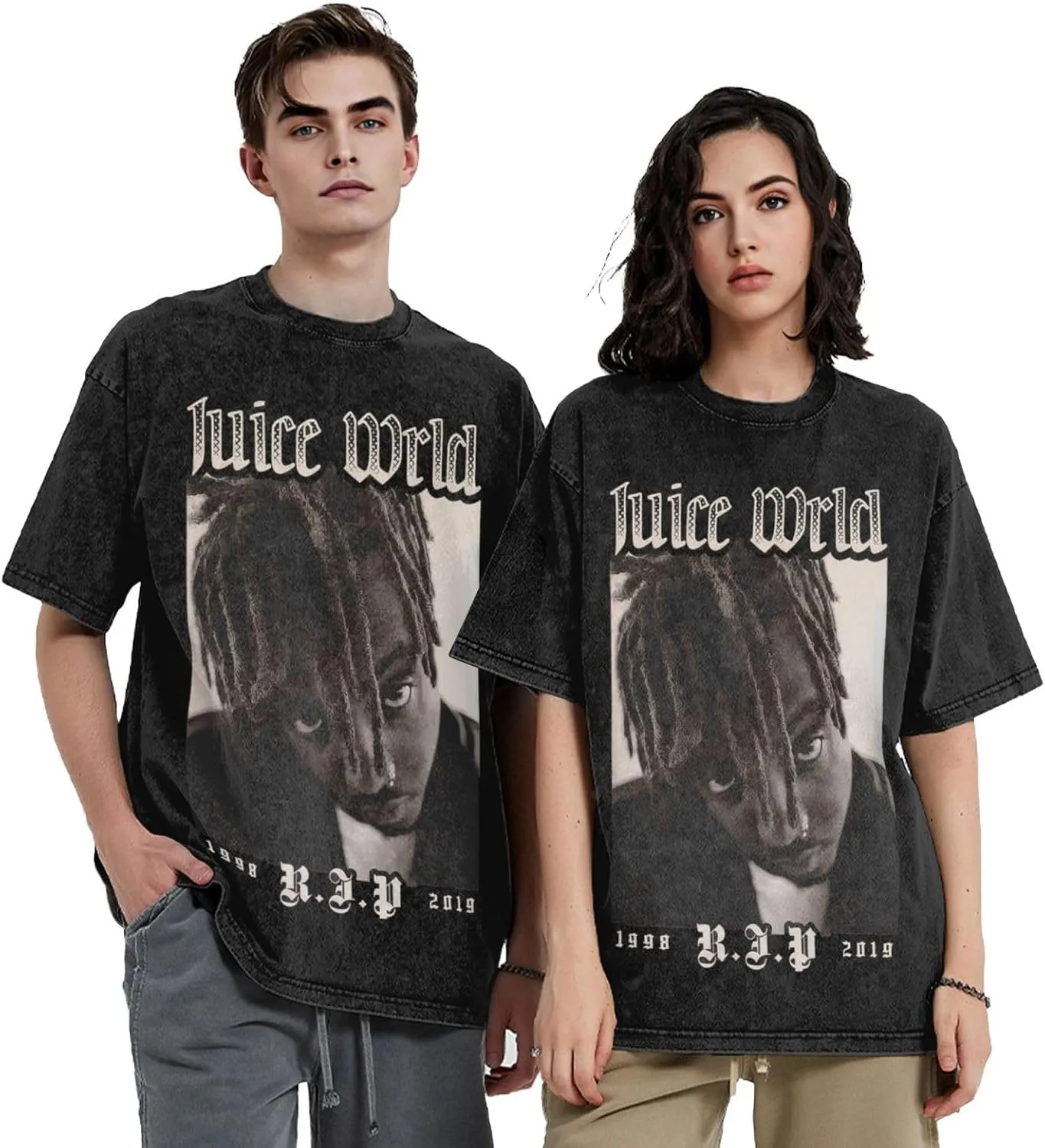 Men's Women's Unisex Vintage Oversized Crewneck Short Sleeve T-Shirt 3D Printed Fashion Graphic Tees Tops