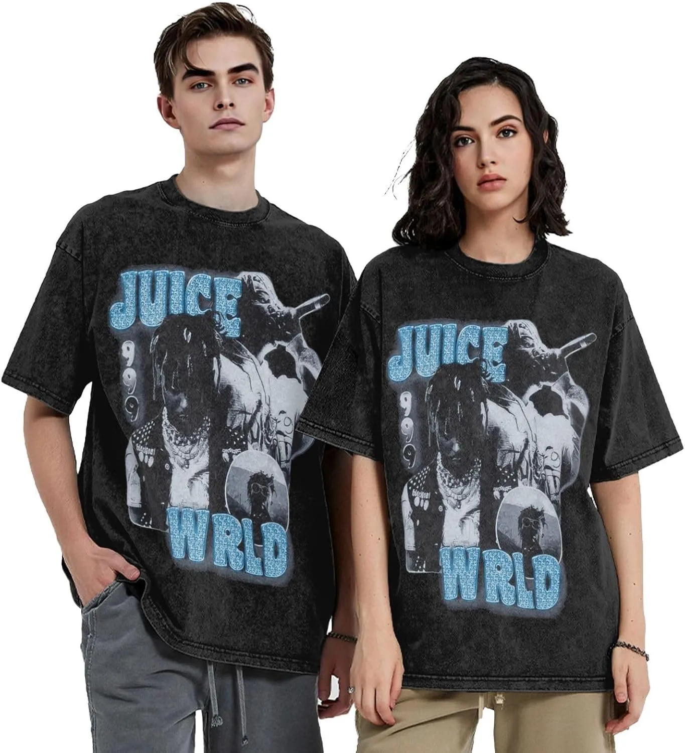 Men's Women's Unisex Vintage Oversized Crewneck Short Sleeve T-Shirt 3D Printed Fashion Graphic Tees Tops
