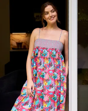 Meowing Mermaids - Daydream Nightgown - Hot Pink