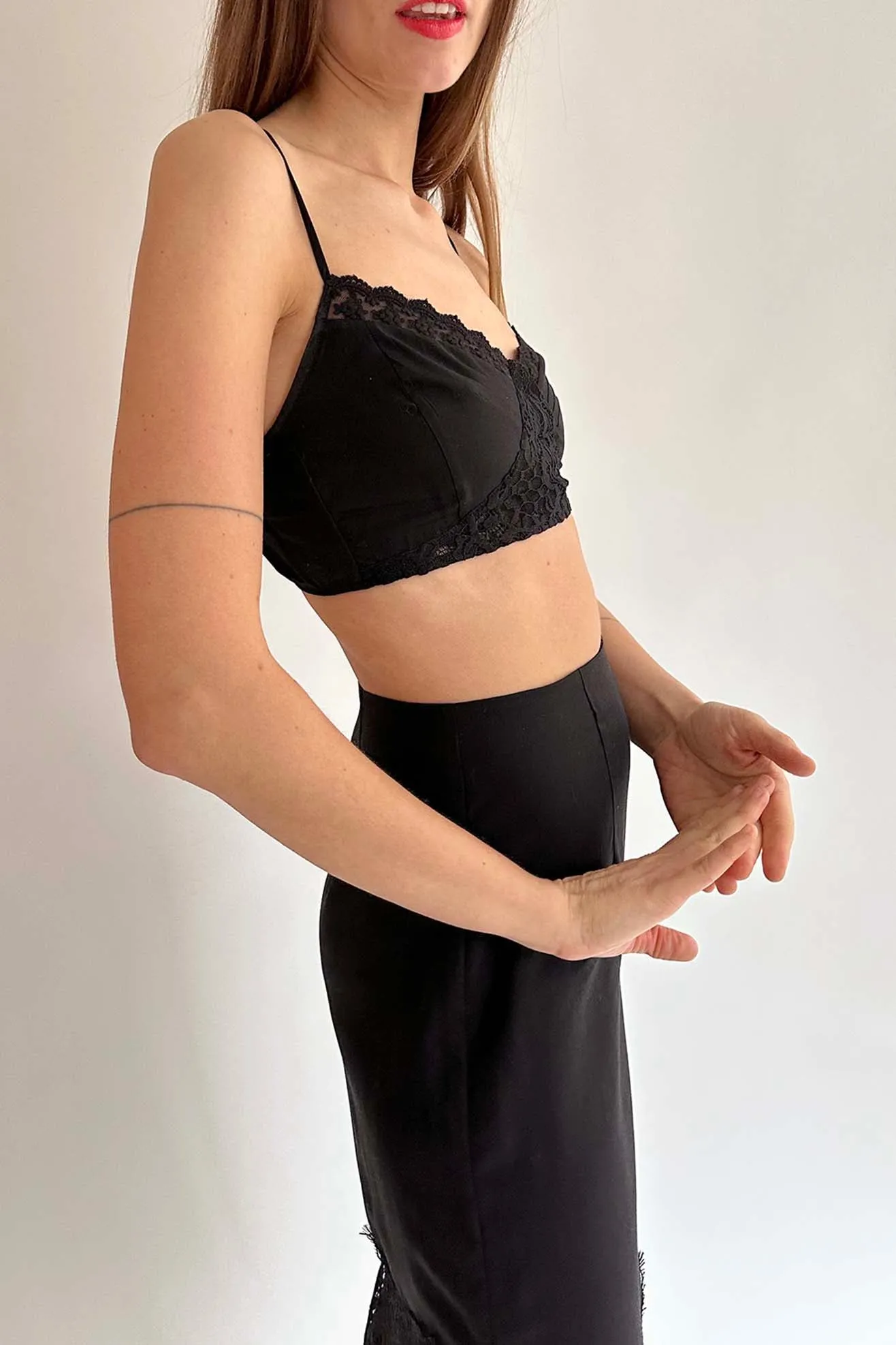 MR. LARKIN, Petite Bralette, Black