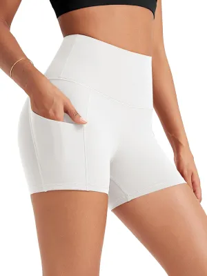 ODODOS Women's Tummy Control Biker Shorts 2.0 with Pockets High Waist Athletic Workout Yoga Shorts-5" / 8" / 10" Inseam