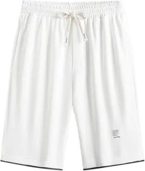 Pajama Shorts Men, Summer Fashion Straight Leg Simple Casual Pants Loose Plus Size Summer Beach Men's Shorts
