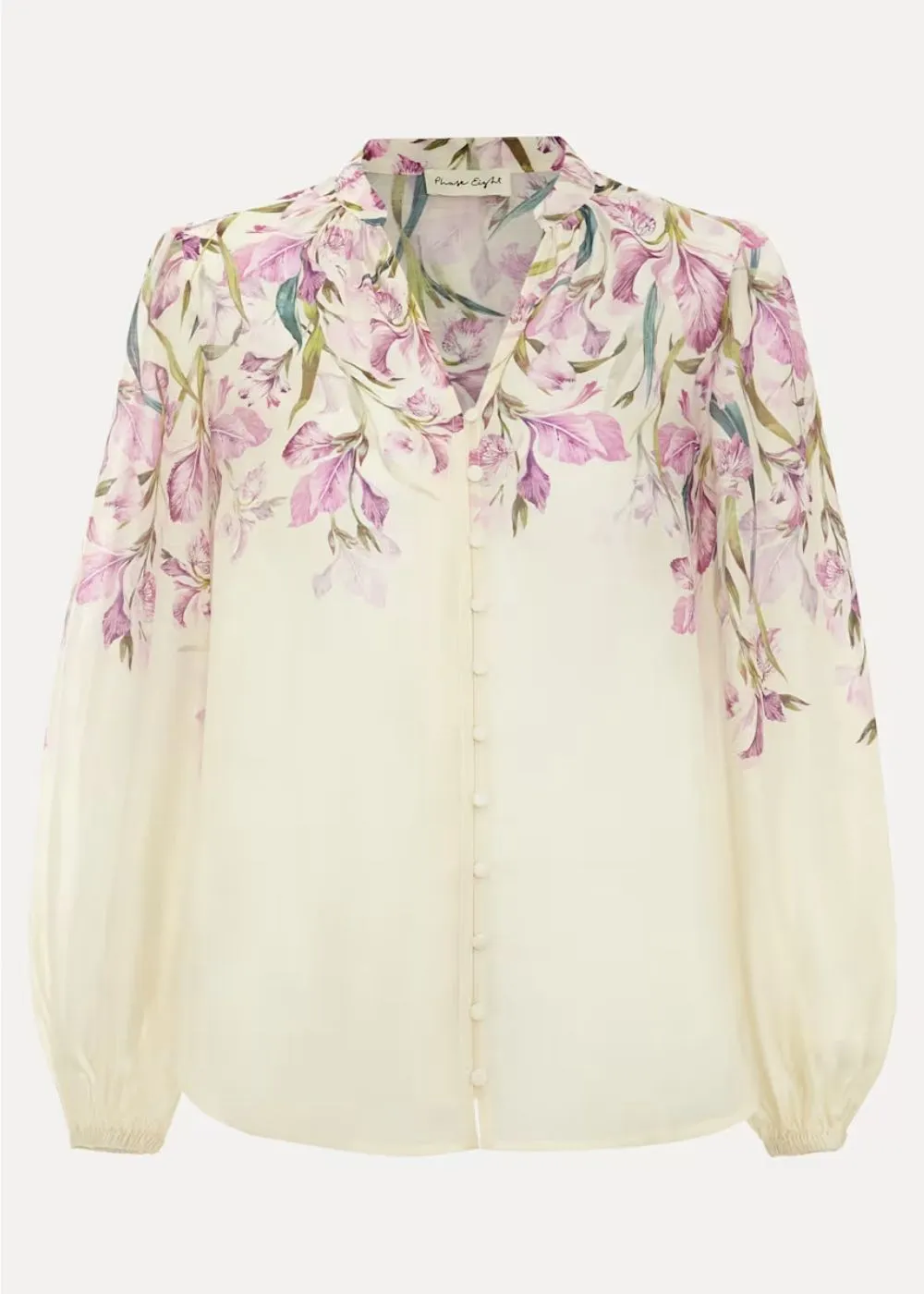 Phase Eight Gisela Placement Print Floral Blouse