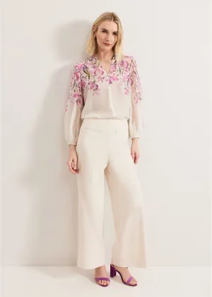 Phase Eight Gisela Placement Print Floral Blouse