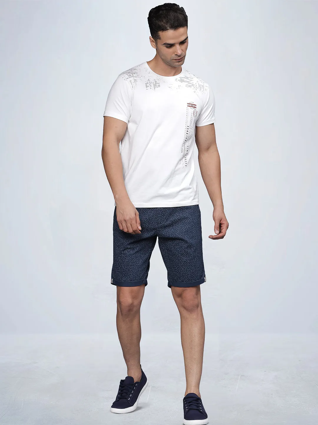 Printed Fold Up Chino Shorts