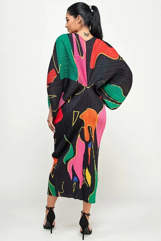 Printed Midi Dress