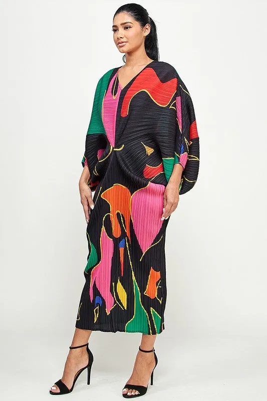 Printed Midi Dress
