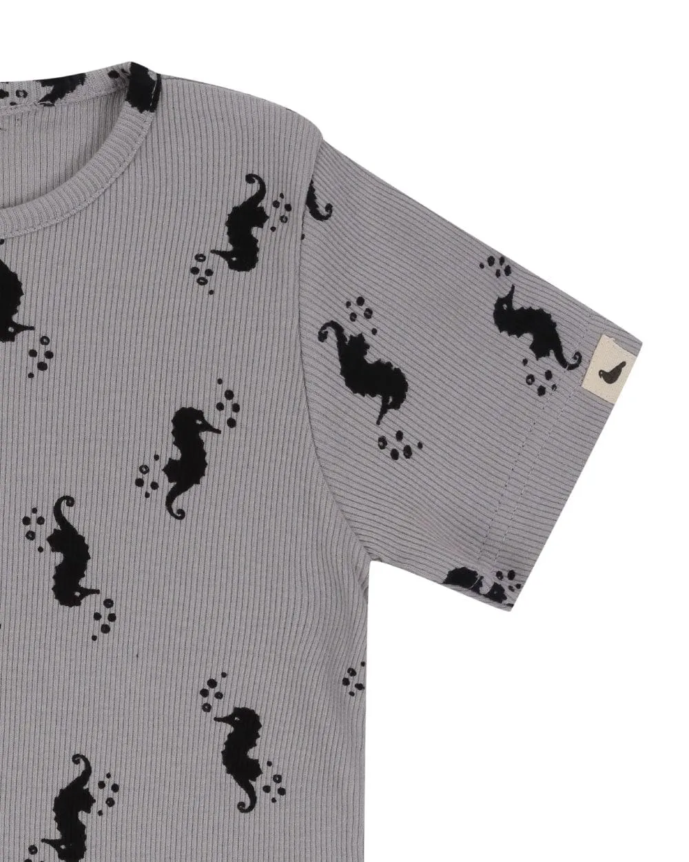 Seahorse Rib T-Shirt & Short Set