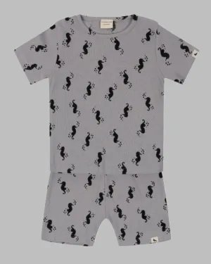 Seahorse Rib T-Shirt & Short Set