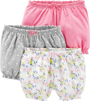 Simple Joys by Carter's Baby Girls' 3-Pack Knit Shorts