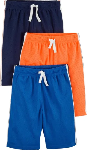 Simple Joys by Carter's Boys' 3-Pack Mesh Shorts