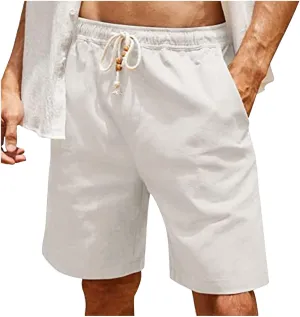 Simple Style Shorts for Men Trending Solid Color Athletic Workout Running Short Pants Trousers Wrinkle Free Shorts