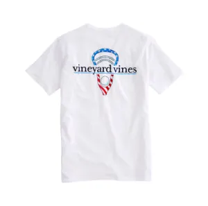 Vineyard Vines Stars & Stripes Lax Head T-Shirt - White Cap