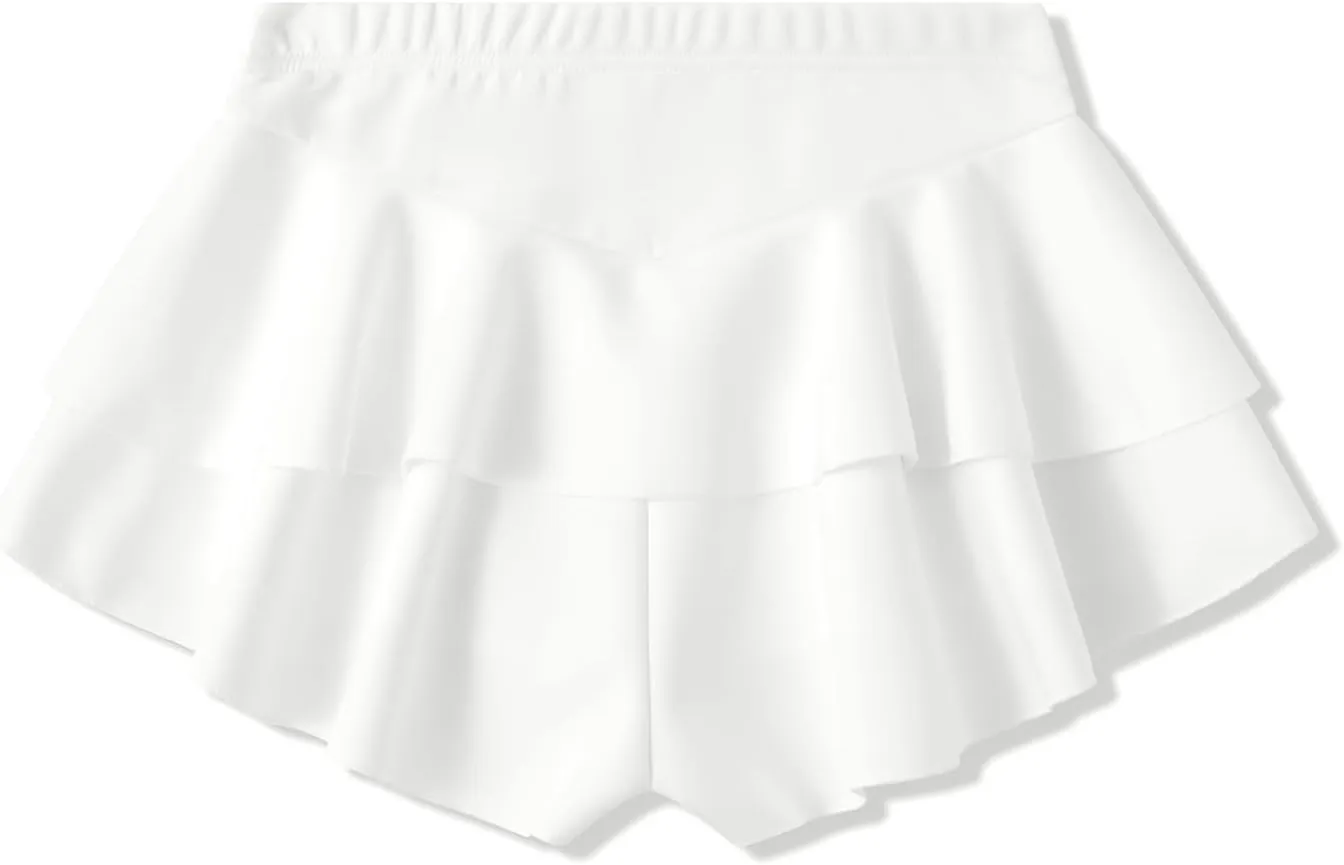 Women Sexy Booty Shorts Ruffle Rave Cheeky Skorts